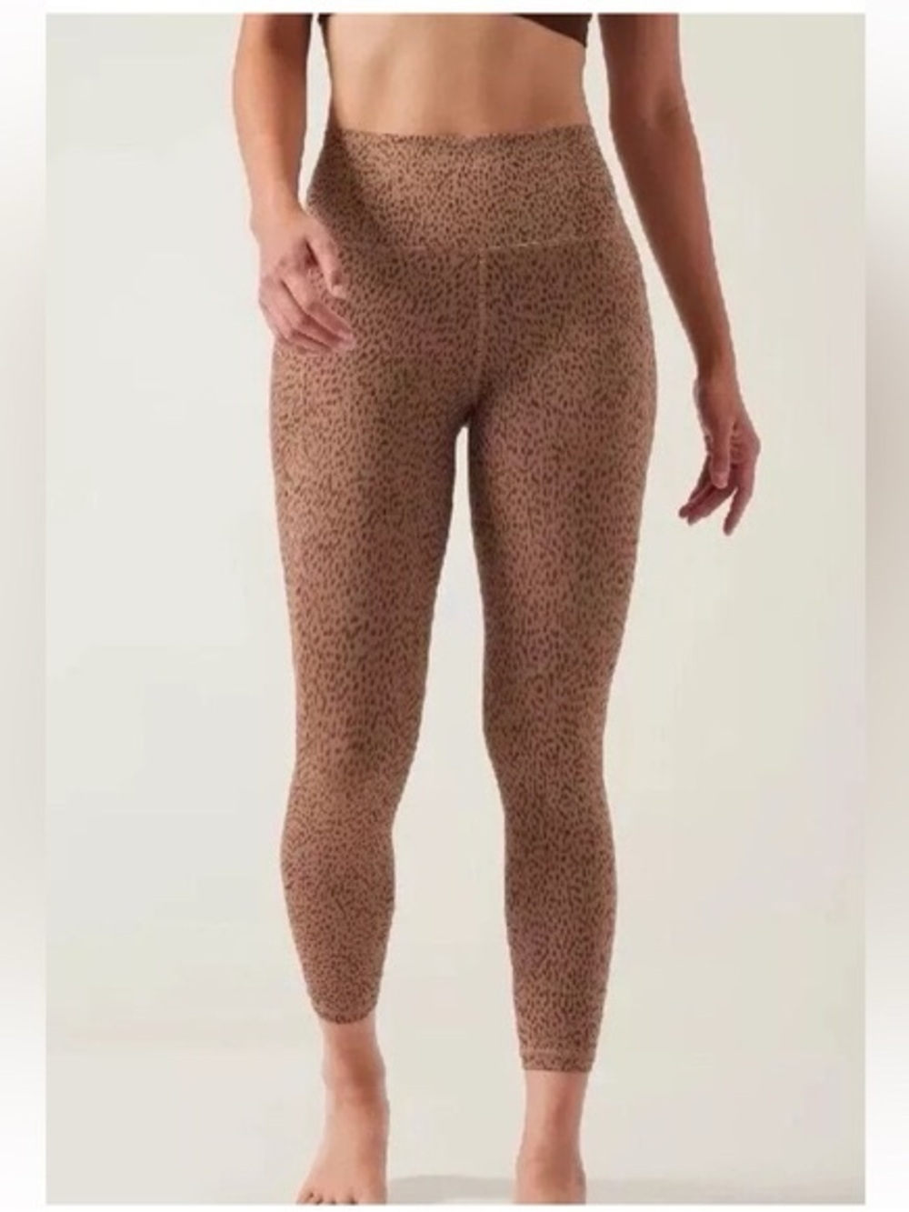 Athleta Salutations High-Waisted Leopard Print Leggings - Brown